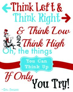 Dr seuss quote to help with the confidence with writing, spelling and dyslexia